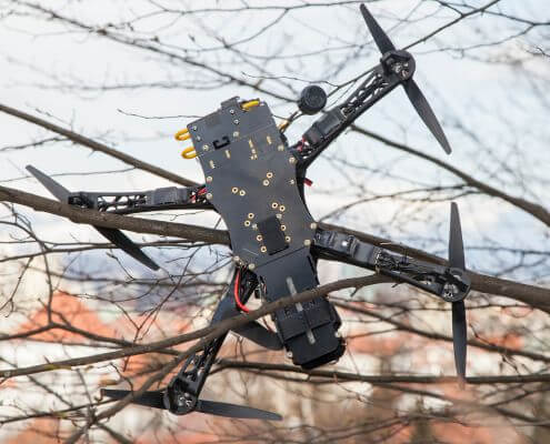 Drohnenrettung aus Baumkrone
